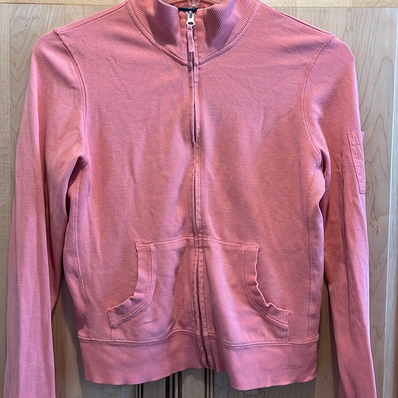 Gap Stretch Pink Zip Up Knit Jacket - Picture 2 of 5